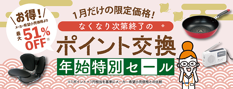 1月だけの限定価格「新春特別セール」