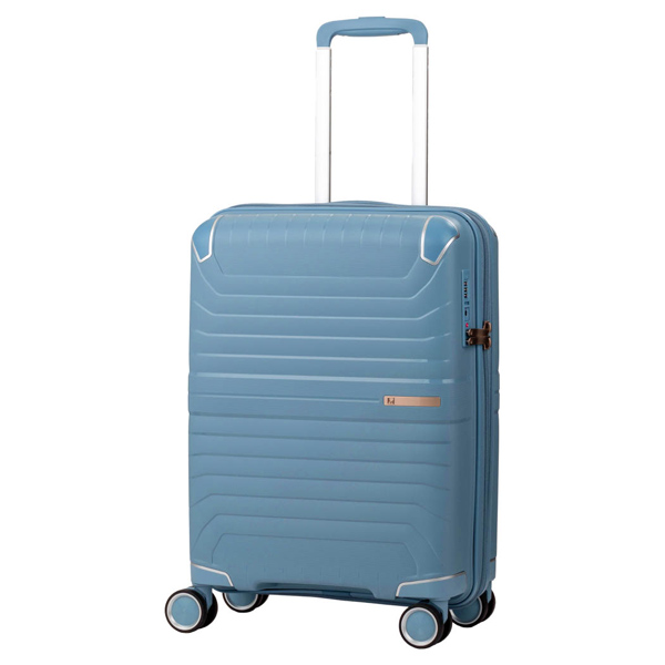ファスナー付きキャリーケース 36L スモーキーブルー