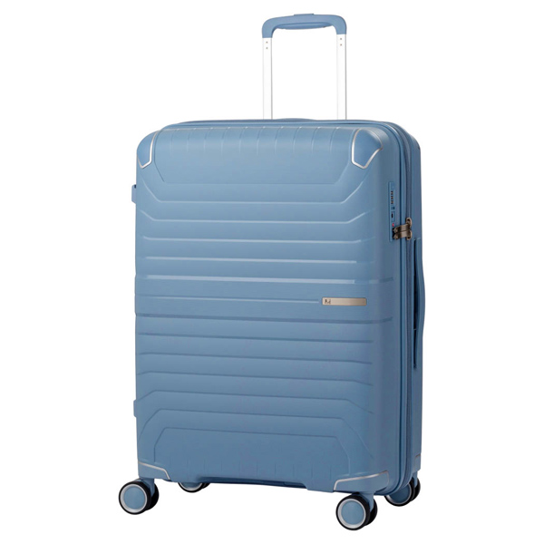 ファスナー付きキャリーケース 62L スモーキーブルー