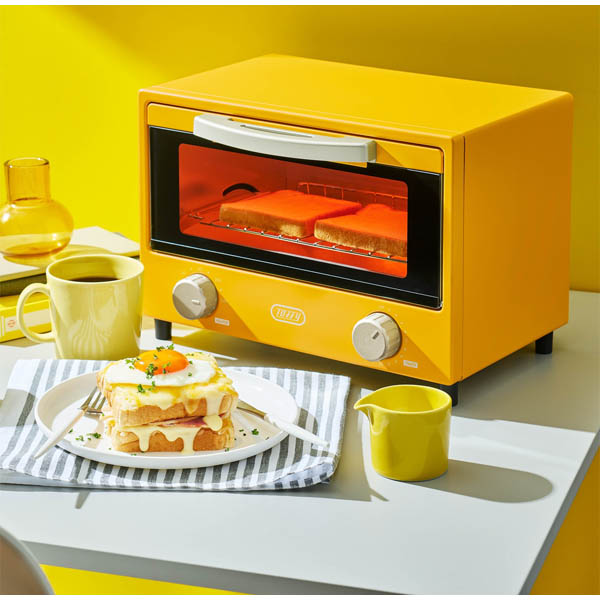 Toffy 遠赤ヒーターオーブントースター カナリアイエロー